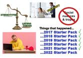 STEREOTYPES LISTING THINGS CREATIVITY Social nuances & tropes Things that happened... ...2017 Starter Pack ...2018 Starter Pack ✓ ...2019 Starter Pack ...2020 Starter Pack .2021 Starter Pack ✓ .2022 Starter Pack