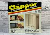 TM Clapper CLAP IT ON! CLAP IT ON! CLAP IT OFF! UL SP LISTED 14K3 E92622(S) LR60296 CLAP IT OFF! Two sharp claps, one second apart, will turn your TV, lights, stereo on/off. மிடி. JOSEPH ENTERPRISES INC SOUND ACTIVATED ON/OFF SWITCH FOR APPLIANCES.