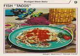 Budget Best Bets FISH “TACOS" 20 9 03 Weight Watchers Recipe Cards