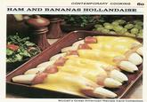 CONTEMPORARY COOKING HAM AND BANANAS HOLLANDAISE 60 McCall's Great American Recipe Card Collection