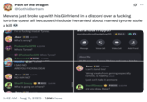 A "tweet":https://knowyourmeme.com/memes/sites/twitter-x about "Discord":https://knowyourmeme.com/memes/sites/discord Mevans feuding with a guy named Tyrone, who allegedly stole a kill from him in a "_Fortnite_":https://knowyourmeme.com/memes/subcultures/fortnite quest, which resulted in Mevans breaking up with his girlfriend.