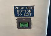 PUSH RED BUTTON TO EXIT PUSH TO EXIT VISIONIS