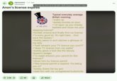 Redditor /u/maxstokes1 posted a 4chan greentext about British overregulation to the /r/greentext subreddit, gathering over 4,000 upvotes in seven years.