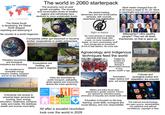 The world in 2060 starterpack The economy runs on post growth principles. The income and consumption levels of wealthy regions and individuals have declined to more sustainable levels We started treating democracy and and social justice seriously, with councils, assemblies and digitalisation Work weeks changed from 40 or 50 hours a week to 30, 20. Work is meaningful and not soul crushing The Global South is developing, the Global North stopped exploiting and destroying it No country is a world hegemon Companies either got dissolved or became worker cooperatives or public enterprises Planetary boundaries and ecological indicators are improving We transitioned to renewable energy. Industry, heating, transport and so on are electrified Ecosystems are healing, we stayed under 2 degrees Cities are dominated by public transport, walkability, green spaces and community spaces like urban gardening Right to Repair No more phones or washing machines that break after a year, no more moutains of waste, no more unnecessary stuff from private jets to oversized SUVS to fast fashion. No more ads Billionaires? Ultra wealthy people? They are all dead, imprisoned, on trial or gave up. Agroecology and Indigenous techniques feed the world OUR FREGILE ecoSYSTEM MATT MA RY Indigenous peoples are sovereign. Nobody is discriminated because of race, gender, wealth or age Automation helps replace dull jobs, not workers Colonial and ecological justice and adaptation are ensured Everybody has access to universal basic services like housing, food, energy, education, healthcare, transport, water and media. We distribute wealth and income more fairly Universal Basic Services Military and police forces were abandoned or greatly reduced. Prisons are replaced by restorative justice, elimination of inequality and mental health care Education is focused on life long learning, social skills, ecological and social literacy, and civic responsibility All after a socialist revolution took over the world in 2028 Facebook Instagram YouTube X in Pinterest x Linkedin Beddit 6 ل TikTok Threads The internet and technology are open source, decentralized, non addictive and without surveillance, copyright or fees
