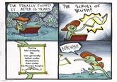 I'VE FINALLY FOUND IT... AFTER 15 YEARS THE SCROLL OF TRUTH! Robotatertot comics During late antiquity, life was generally better under Barbarians than under the Roman Empire NYEHHH W imgflip.com