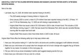 A portion of the police response to claims of 80 missing kids in Virginia in August 2025. They claim there is no rise in missing kids.