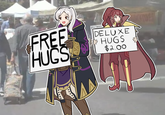 FREE HUGS DELUXE HUGS $2.00