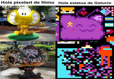 Hola pixelart de Nimu Hola estatua de Gaturro
