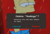 Delete "feelings"? Deleting this will also delete its data. Cancel Delete