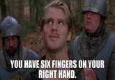 YOU HAVE SIX FINGERS ON YOUR RIGHT HAND.