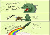 ANGUIRUS, GRAB TAIL! My NOM SRS Bussness KING OF MONSTERS WEEE GODZILLA to the RESCUE!