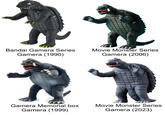 Bandai Gamera Series Gamera (1990) Movie Monster Series Gamera (2006) Gamera Memorial box Gamera (1999) Movie Monster Series Gamera (2023)