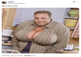 Kevin James image A "tweet":https://knowyourmeme.com/memes/sites/twitter-x joking about Jamie Lee Curtis's large chest in the August 2025 _Freakier Friday_ ad shared by the "Disney":https://knowyourmeme.com/memes/subcultures/disney "TikTok":https://knowyourmeme.com/memes/sites/tiktok account, using the image of "Kevin James Smirking":https://knowyourmeme.com/memes/kevin-james-smirking-getty-image with big breasts.