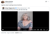 I gotta start eating more Activia A "tweet":https://knowyourmeme.com/memes/sites/twitter-x about Jamie Lee Curtis's large chest in the August 2025 _Freakier Friday_ ad shared by the "Disney":https://knowyourmeme.com/memes/subcultures/disney "TikTok":https://knowyourmeme.com/memes/sites/tiktok account.