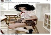 A post reading, "She asked if you want to lie on her lap...  What do you do?" The post shares art by Casato of Ellie.