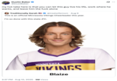 A "tweet":https://knowyourmeme.com/memes/sites/twitter-x about the outrage over the addition of two male cheerleaders to the Minnesota Vikings "NFL":https://knowyourmeme.com/memes/cultures/nfl-american-football team's cheer squad in August 2025.