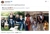 A "tweet":https://knowyourmeme.com/memes/sites/twitter-x comparing the family portraits of California Governor "Gavin Newsom":https://knowyourmeme.com/memes/people/gavin-newsom and "U.S.":https://knowyourmeme.com/memes/cultures/united-states-of-america Vice President "J.D. Vance":https://knowyourmeme.com/memes/people/jd-vance.