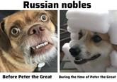 Russian nobles Before Peter the Great During the time of Peter the Great