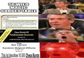 5E WILD MAGIC SURGES TABLE WILD MAGIC SURGE d100 Effect 1 Rol on this table at the start of each of your turns for the next minute, ignoring this result on subsequent rolls. 2. You expend al sorcery points, taxing 1d6 force damage for each point lost. You gain temporary hit points equal to the damage taken for the next hour. 3 Rol on this table twice, ignoring this result on subsecuent ros. D9 FOR USE W SR AND OTHER TTRPGS Chaos Module D9 Pandemonium Incarnate by Sandro A.D. A D1000 WILD MAGIC TABLE FOR LEVELS 1-69 The Net Libram of Random Magical Effects version 2.00 By Orrex This is desibes 10000 Chaos Bursts imgflip.com