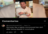 Comentarios but now it's kind of a sensitive subject TikTok datenightatt @justanidiotmk2749 hace 1 a He looks like a lightly microwaved ken doll after being dipped in wood glue. 30 K Х