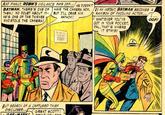 A cropping of Detective Comics 241. The crop shows Batman in his rainbow batsuit.
