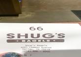 66 SHUG'S BAGELS · Shug's Bagels 4001 Lemmon Avenue Dallas, TX 75219 (214) 466 - 8200 elda F
