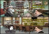 Washington D.C., 1905 Even your good friend Lodge is against your railroad regulation. Fret not, I have a plan. Theodore? Why have you petitioned me? *Henry Cabot Lodge's Wife ตกล Nannie, we must discuss the Hittites, H--- Erectus, and Hungarian music (also your husband)