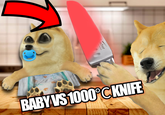 acher STEEL BABY VS 1000°C KNIFE