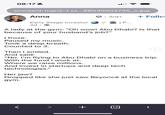 08:17A scontent-man2-1.xx...88530003755_n.jpg Anna • 3rd+ + Follo Early Stage Investor 4 | P... 2d. A lady at the gym: "Oh wow! Abu Dhabi? Is that because of your husband's job?" I froze. Paused my music. Took a deep breath. Counted to 3. Then I smiled. And said: > "No. I'm flying to Abu Dhabi on a business trip. With the fund I work at. Where we raise millions. And invest in startups and deep tech technologies." Her jaw? Dropped like she just saw Beyoncé at the local gym. + 12