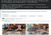 At the office we're now going through the hardest part of arranging any D&D game... scheduling. Player: "I've spent two hours creating my first level character. Let's do this!" Me: [shotgunning pint of coffee] "So... Tiamat lands in the town square..." What day of the week would you prefer to do a 3 hour session for Beginners of D&D with Dungeon Master ? Total votes: 8 [Monday] [Tuesday] [Wednesday] [Thursday] [Friday] 51 minutes ago will this be before or after work? 10:53 AM If you make me run a D&D game at 5:30am, I can assure you the entire party will be dead by 5:35am. Enjoying breakfast *TIAMAT*
