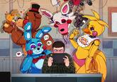 Precily Fayberr Ј 88 FAZBEAR TERTAINMENT @aqualishoom PARTY! G 0