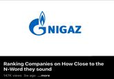 GNIGAZ Ranking Companies on How Close to the N-Word they sound 147K views 3w ago ...more