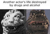 Another actor's life destroyed by drugs and alcohol