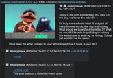 sesame-street-letter-d.png (77 KB, 320x224) google yandex iqdb wait 1 SESAME STREET Anonymous 06/06/24(Thu)07:09:18 No.16714121 Today is the 80th anniversary of D Day. On this day, we honor the letter D. It's truly a remarkable letter. It is a part of many famous words, like dog and hotdog. What would we do without the letter D? Well, we wouldn't be able to spell dog or hotdog. We would have to write og, or hot*og. Things just wouldn't be the same. What does the letter D mean to you? What impact has it made in your life? Anonymous 06/06/24(Thu)07:11:52 No.16714123 >>16714124 >>>/b/ 1 Anonymous 06/06/24(Thu)07:12:23 No.16714124 >>16714123 This post is about a historical event, anon