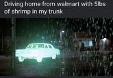 Driving home from walmart with 5lbs of shrimp in my trunk