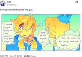mill @TearryD wrong speech bubble my guy I gained weight Lately, cuz i was eating too More for me many ghozt to grab burger!;3 heh!.... 8:52 AM - Aug 17, 2025 43.5K Views It's ok, Noobie! We can go work out together! ...