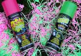 CAP CATES COLOR uniqus aclev STRING CAUTION ATTENTION ET WT 87ml (3 oz.) POIDS NETE GLOW Wacky STRING in the Dark CAUTION ATTENTION NET WT. 87ml (3 oz.) POIDS