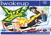 A mockup of a Dreamcast game case.