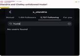 A Reddit post reading, "Olandria and Chelley unfollowed Huda!!" The post was made to the /r/LoveIslandUSA subreddit.