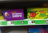 ES NET WT 22.86 02) BOXES (NET WT 648) 140 1998 CANRY CO Alexander Grp Candy Theater Box chewy! THE ALEXANDER GRAPE CIENT GRaPE CATEY ARTIFICIALLY FLAVORED NETW 1 $1 Dollar Deals 140 CALORIES Johnny Apple Candy Theater Box 5oz 20 per ounce 20 per ounce 1582-1800-7967 A-2 TR 1998 CANDY CO chewy! Johnny apple treats CHEWY APPE CANDY ARTIFICIALLY FLAVORED NET WT 50 (42) SweeTARTS ORIGINAL SweeTARTS ORIGINAL Dol Deals