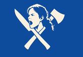A flag based on the axe and knife girl.