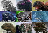 THERE IS A GODZILLA NOT YOU! FOR EVERY KAIJU FAN