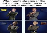 When you're cheating on the test and your teacher walks by so you hit them with the: STAR WARS THE CLONE WARS BAD BATCH u/Freak_Among_Men_II STARWAR EPISODE III REVENGE OF THE SITH STAR WARS REBELS