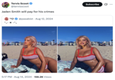 A "tweet":https://knowyourmeme.com/memes/sites/twitter-x about "Jaden Smith":https://knowyourmeme.com/memes/people/jaden-smith supposedly ""fumbling":https://knowyourmeme.com/memes/fumbling-a-bad-bitch" his ex-girlfriend Sab Zada, whom he allegedly cheated on in 2024 with an "influencer":https://knowyourmeme.com/memes/social-media-influencer named Khleopatre. 