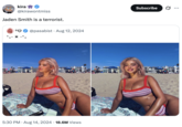 A "tweet":https://knowyourmeme.com/memes/sites/twitter-x about "Jaden Smith":https://knowyourmeme.com/memes/people/jaden-smith supposedly ""fumbling":https://knowyourmeme.com/memes/fumbling-a-bad-bitch" his ex-girlfriend Sab Zada, whom he allegedly cheated on in 2024 with an "influencer":https://knowyourmeme.com/memes/social-media-influencer named Khleopatre. 