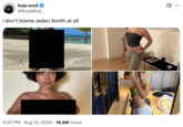 A "tweet":https://knowyourmeme.com/memes/sites/twitter-x about "Jaden Smith":https://knowyourmeme.com/memes/people/jaden-smith supposedly ""fumbling":https://knowyourmeme.com/memes/fumbling-a-bad-bitch" his ex-girlfriend Sab Zada, whom he allegedly cheated on in 2024 with an "influencer":https://knowyourmeme.com/memes/social-media-influencer named Khleopatre. 