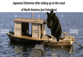 Japanese fishermen after ending up on the coast of North America (pre Columbus) alamu a alamy alamy