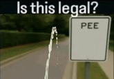 Is this legal? PEE