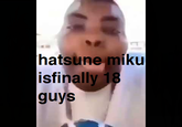 hatsune miku isfinally 18 guys