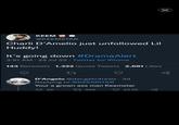 Х KEEM *** @KEEMSTAR Charli D'Amelio just unfollowed Lil Huddy! It's going down #DramaAlert 3:51 AM - 25 Jul 22. Twitter for iPhone 143 Retweets 1,322 Quote Tweets 2,681 Likes go D'Angelo @dangelo4realz. 3d Replying to @KEEMSTAR Your a grown ass man Keemstar 25 17359 43.7K go